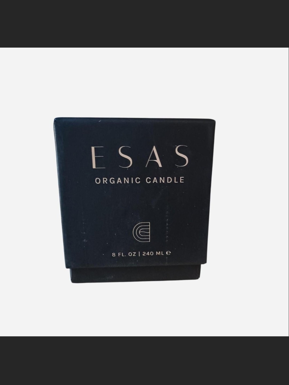 ESAS Organic Candle Rosewood - Black Packaging New
